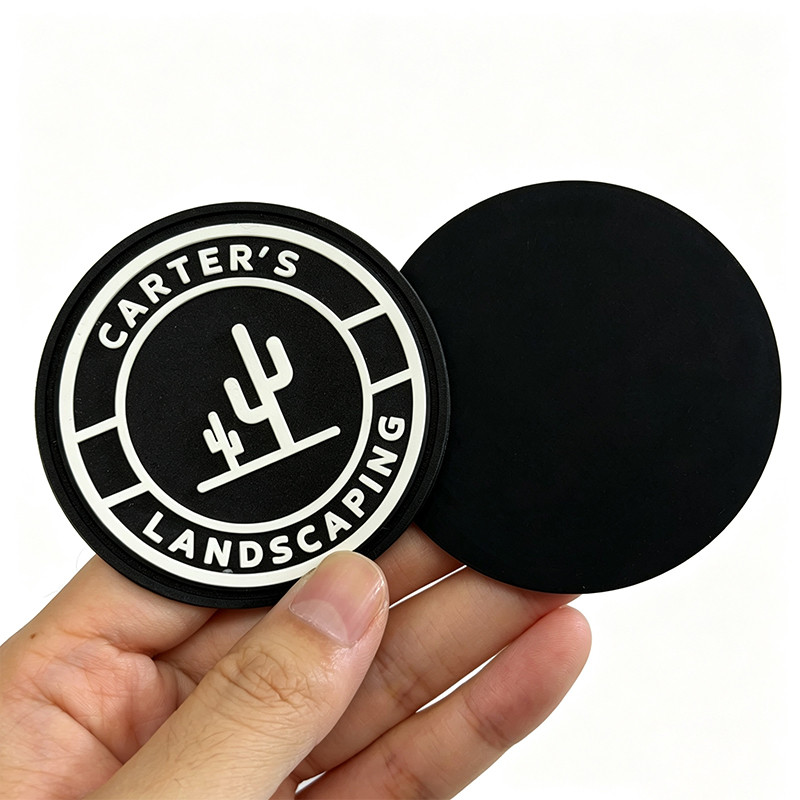 Custom Round PVC Brand Patches for Apparel, Workwear & Streetwear